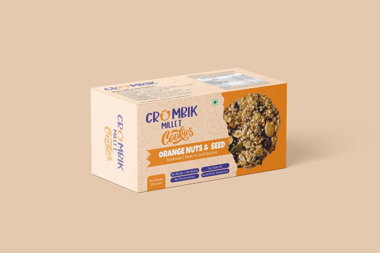 Orange Nuts & Seed Dates Cookies